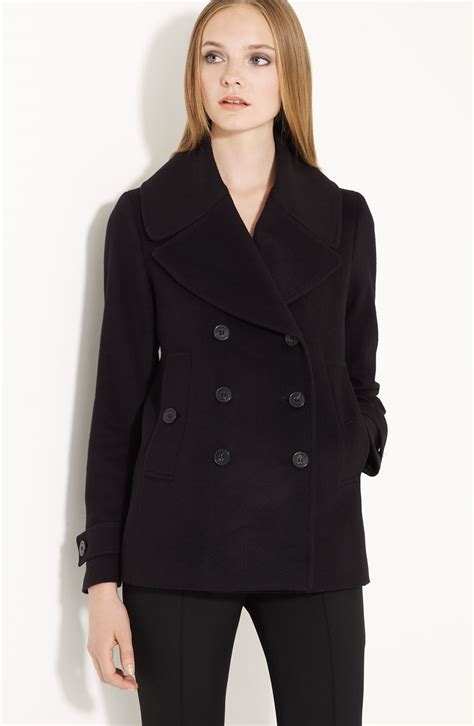 burberry wool short jacket|burberry coat with wool collar.